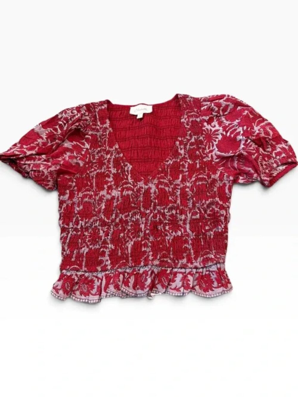 Cleobella printed smock short sleeve size small